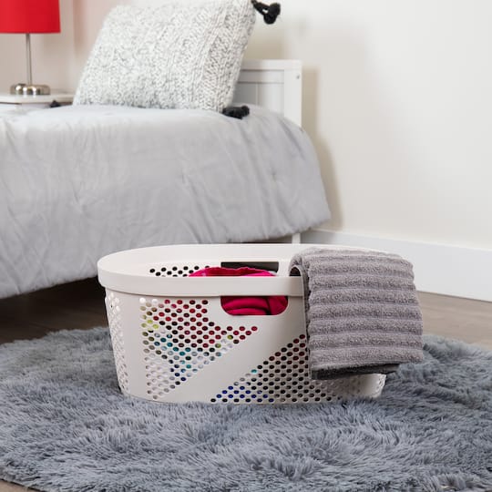 Mind Reader 40L Ventilated Laundry Basket with Cut Out Handles